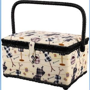 Singer Large Sewing Basket with Collapsible Handle, NWT